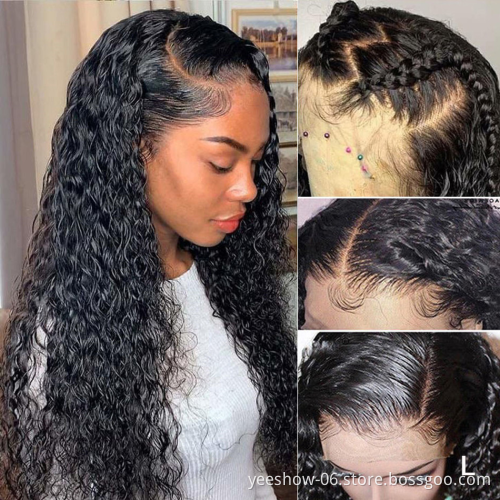 10 inch  virgin long kinky straight transparent hd human hair raw indian lace front wig